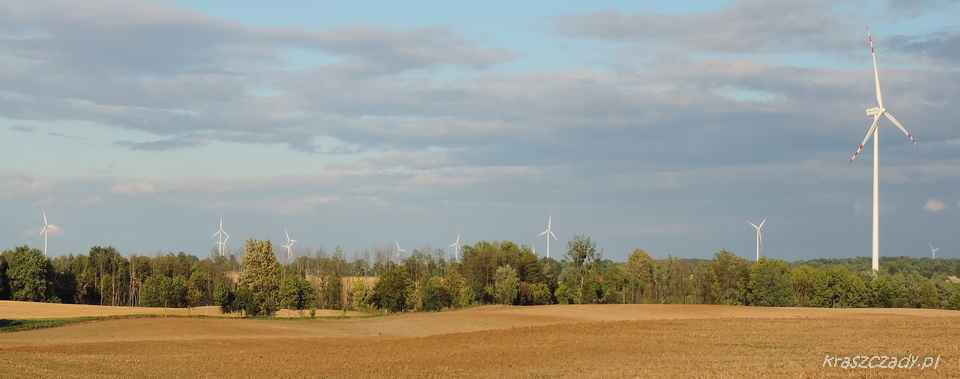 panorama, wiatraki, elektrownie wiatrowe , windmills, gmina Korsze 