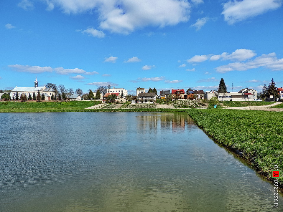 Gorzków-Osada widok znad stawu