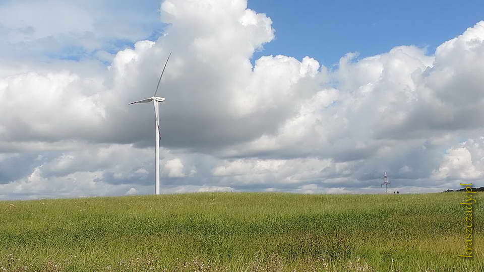 Elektrownie wiatrowe, okolice wsi Suczki i Wronki Wielkie w gminie Gołdap, powiat gołdapski, województwo warmińsko-mazurskie, zdjęcia z sierpnia 2013 roku